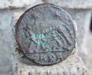 moneda Romana,Rómulo y Remo,antigua,numismatica