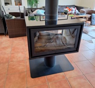 CHIMENEA DE LEÑA DOBLE CARA
