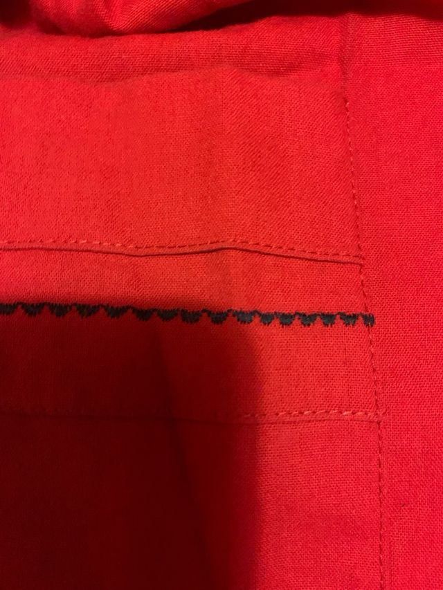 Delantal hecho a mano