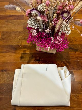 Falda pantalon blanco roto/ beige