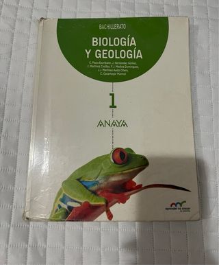 Libro Biología y Geología 1°Bachillerato Anaya