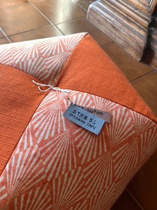 Zafu cuscino da pavimento arancione