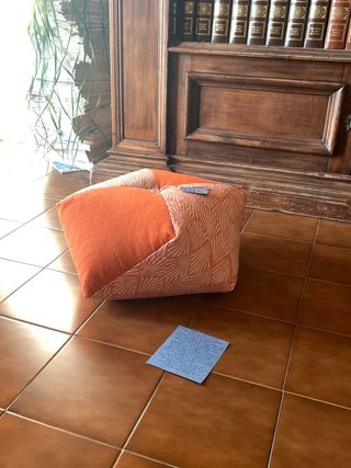 Zafu cuscino da pavimento arancione