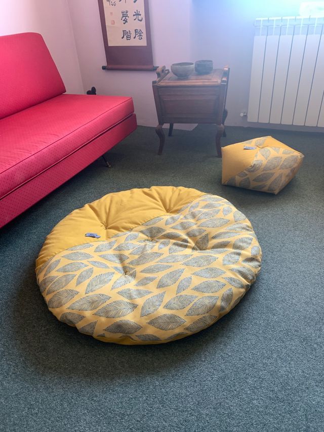 Zafu cuscino da pavimento arancione
