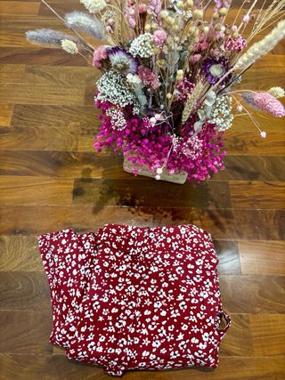 Falda pantalon granate