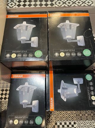 Apliques jardin led blancos