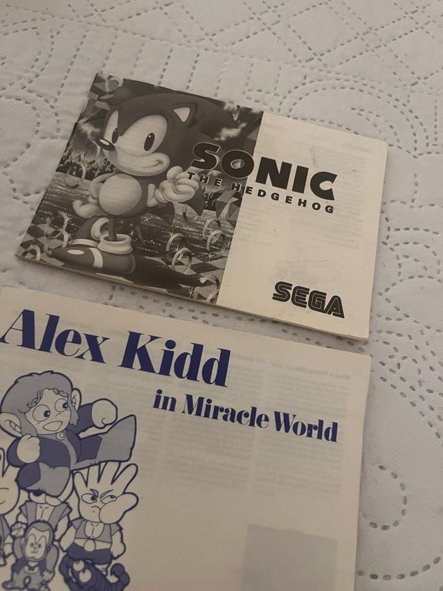 Manual Alex Kidd in miracle + Sonic The hedgehog