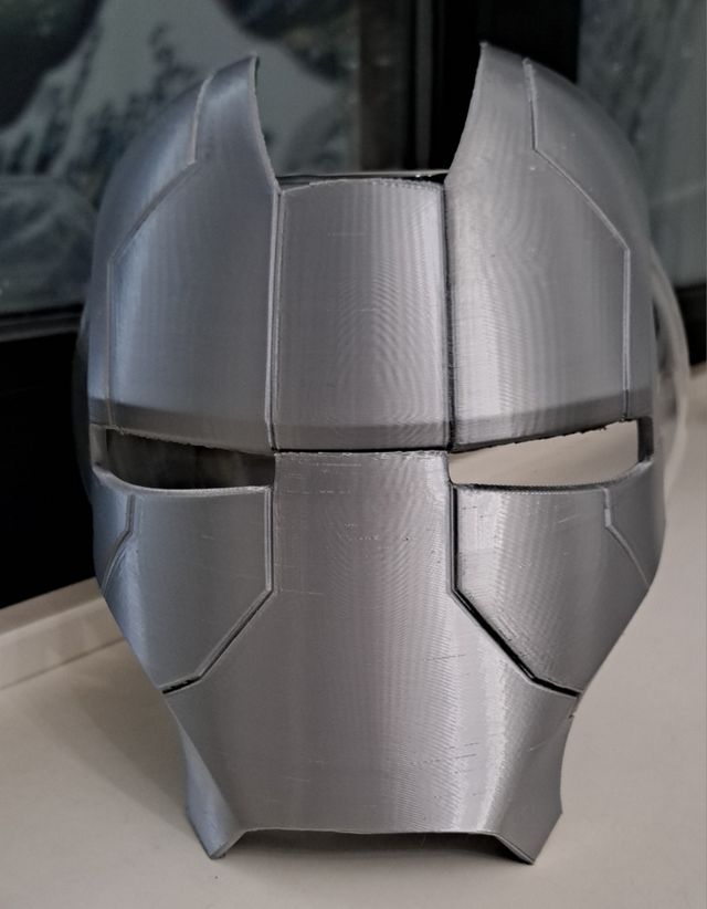 Iron man scala 1:1 face plate mark 5 stampa 3d