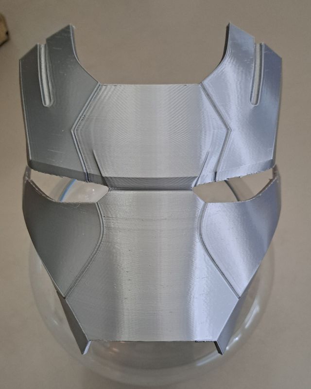Iron patriot face plate scala 1:1