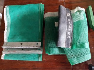 Red y soportes de mesa de pin pon