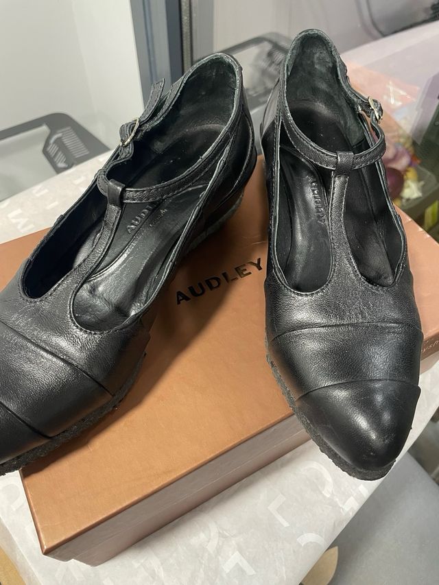 Zapato bailarina negra mujer