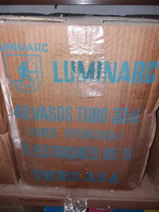 Caja 48 Vasos de tubo 33cl. LUMINARC