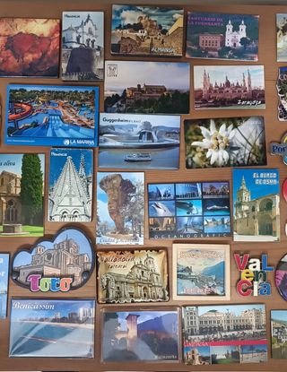 Imanes de nevera Mínimo 3 imanes(7'5€)para envios