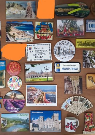 Imanes de nevera Mínimo 3 imanes(7'5€)para envios