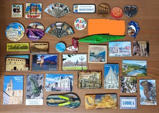 Imanes de nevera Mínimo 3 imanes(7'5€)para envios