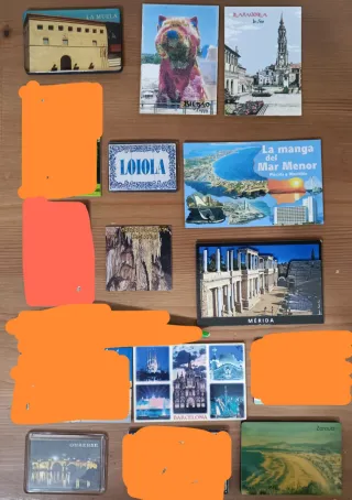 Imanes de nevera Mínimo 3 imanes(7'5€)para envios