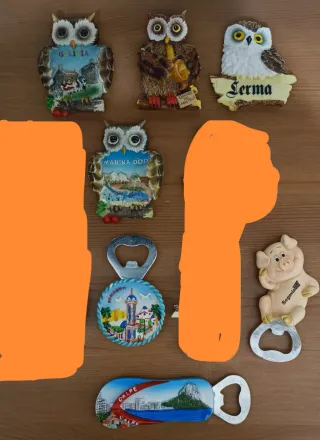 Imanes de nevera Mínimo 3 imanes(7'5€)para envios