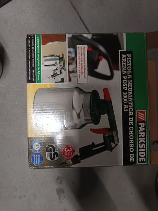 Pistola neumatica de chorro de arena