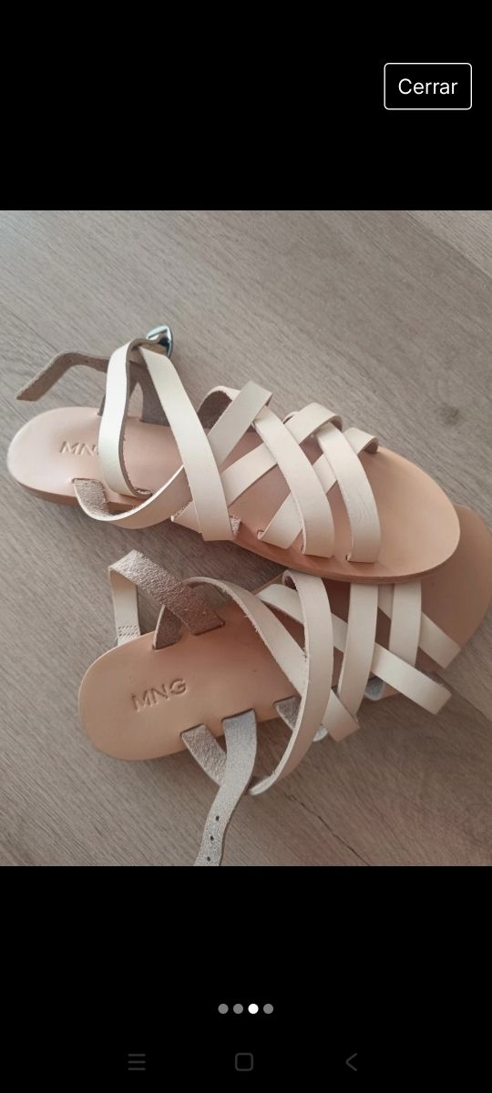 Sandalias de piel talla 34