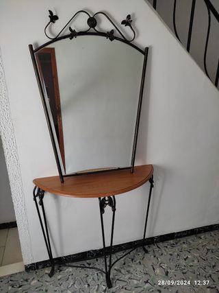 Consola taquillón con espejo