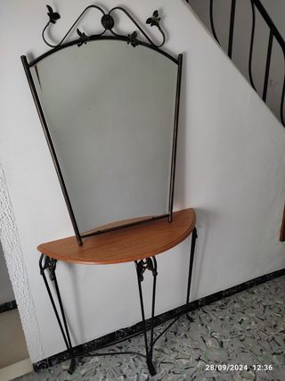 Consola taquillón con espejo