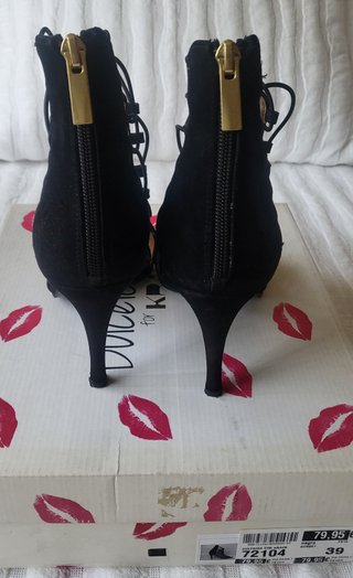 Sandalias negras tacón Dulceida for Krack