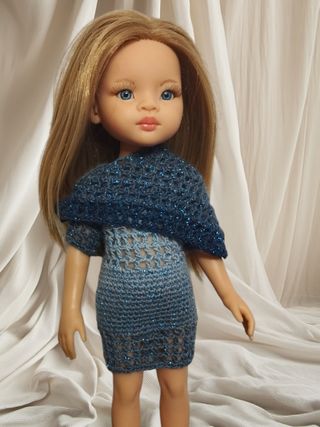 Vestido crochet muñeca Paola reina