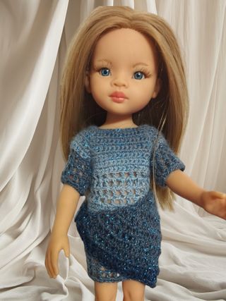 Vestido crochet muñeca Paola reina