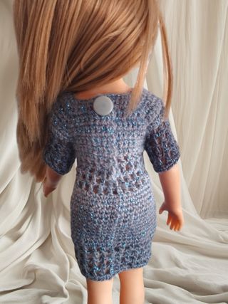 Vestido crochet muñeca Paola reina