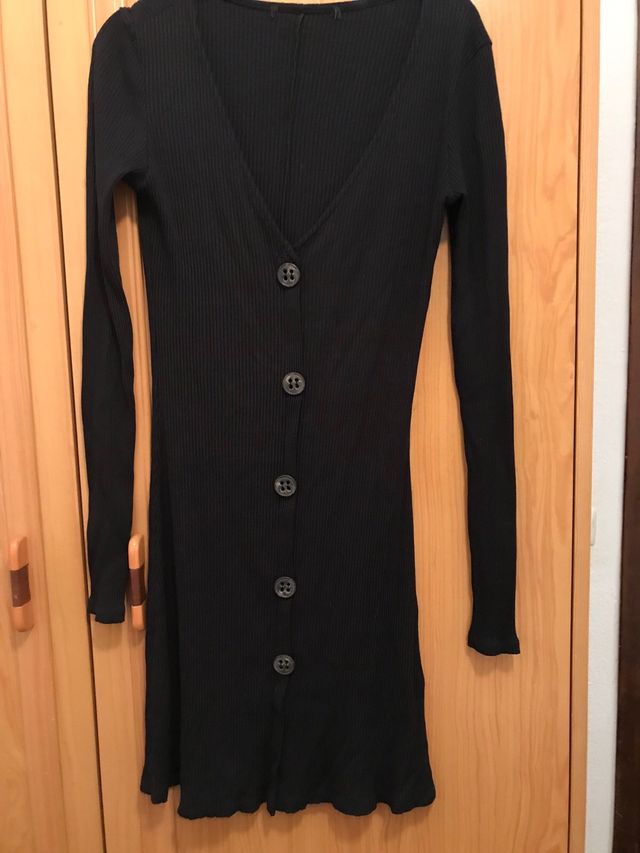 Vestido manga larga talla S.