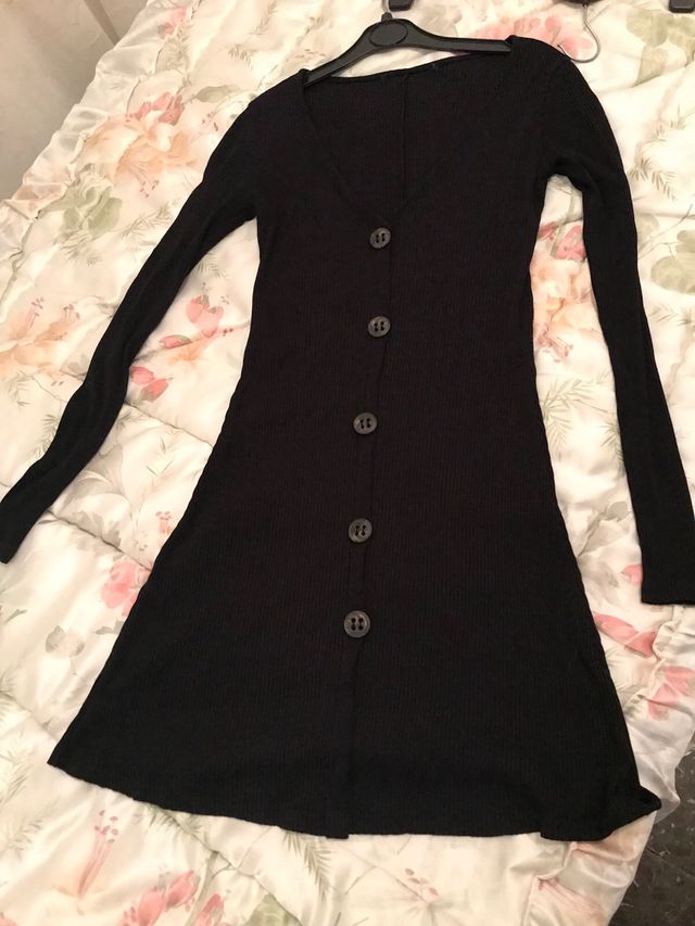 Vestido manga larga talla S.