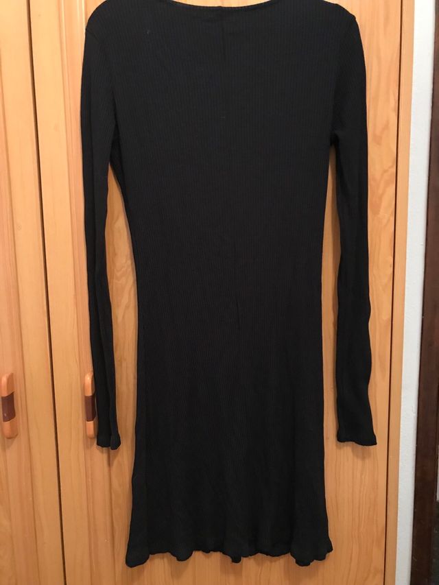 Vestido manga larga talla S.