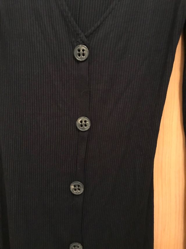 Vestido manga larga talla S.