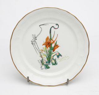 Vajilla porcelana Dalí las flores dalinianas 