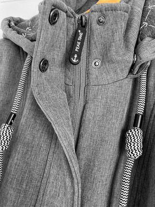 Parka impermeable gris NUEVA - talla S