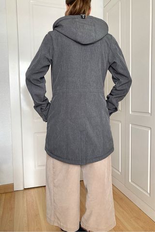 Parka impermeable gris NUEVA - talla S