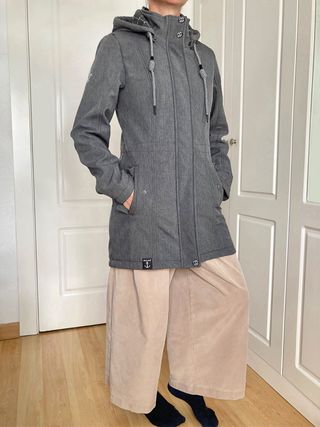 Parka impermeable gris NUEVA - talla S