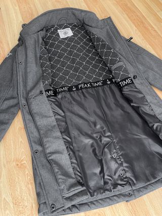 Parka impermeable gris NUEVA - talla S