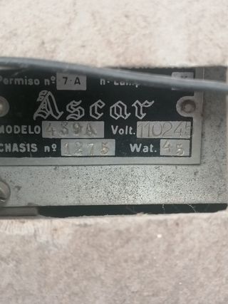 Radio antigua askar mod 439-a