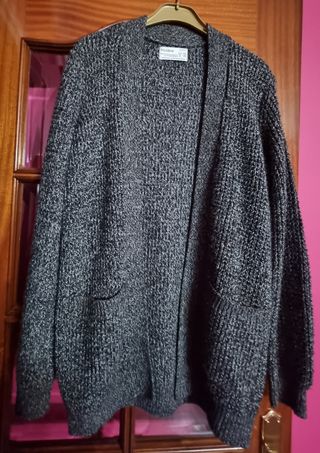 Chaqueta Punto Negra Hombre