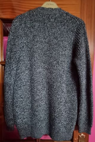 Chaqueta Punto Negra Hombre