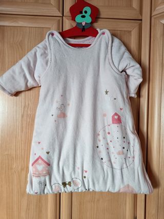 Saco de dormir niña terciopelo 🩷 rosa #Kiabi tall