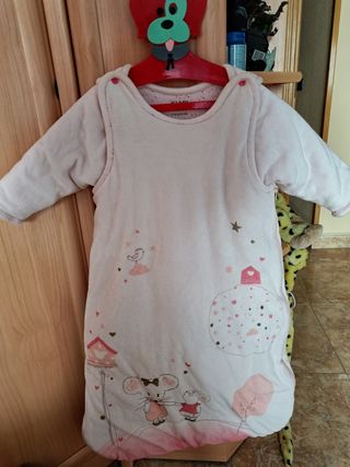 Saco de dormir niña terciopelo 🩷 rosa #Kiabi tall