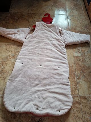 Saco de dormir niña terciopelo 🩷 rosa #Kiabi tall