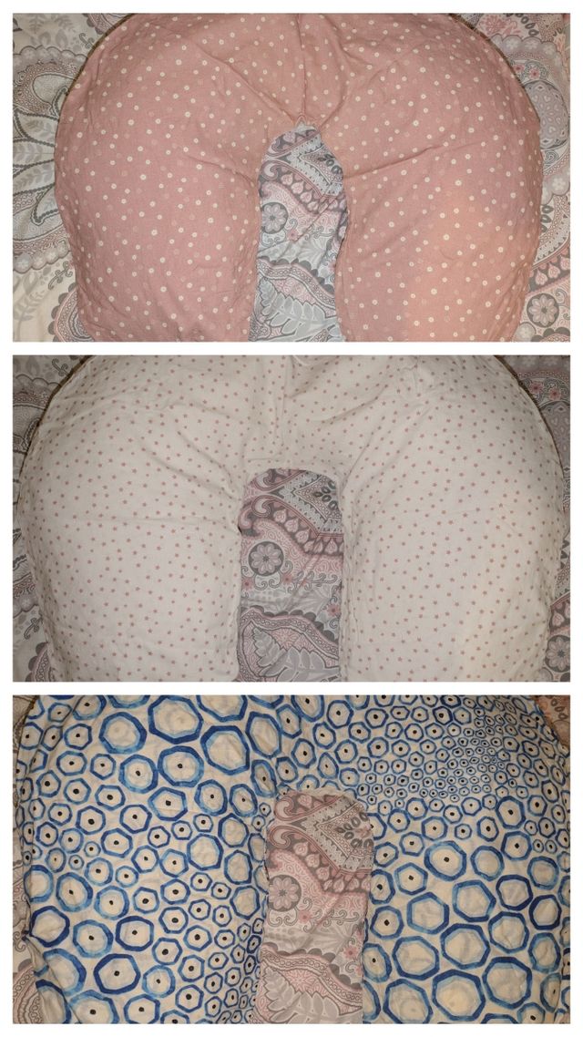 Cojín de lactancia con 3 fundas