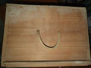 Caja de madera pago de larrea