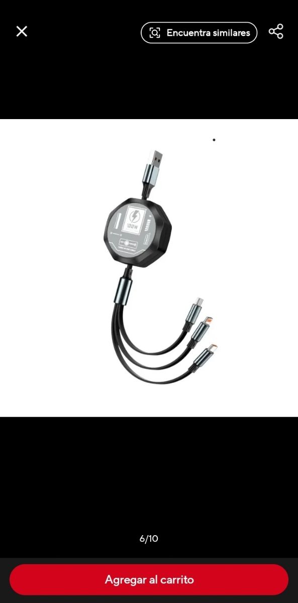 LIQUIDACIÓN Cable USB RETRACTIC IPHONE/ANDR