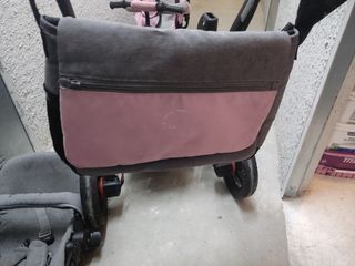 Trio jane rider rosa muy buen estado incluye bolso