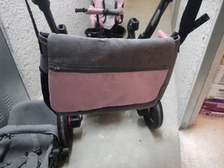 Trio jane rider rosa muy buen estado incluye bolso