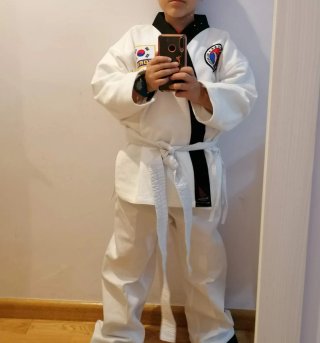 Traje HAPKIDO NIÑO Talla 140cm. Cinturón de regalo